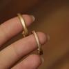 Luxury S925 Sterling Silver Gold-Plated Diamond Ring for Women