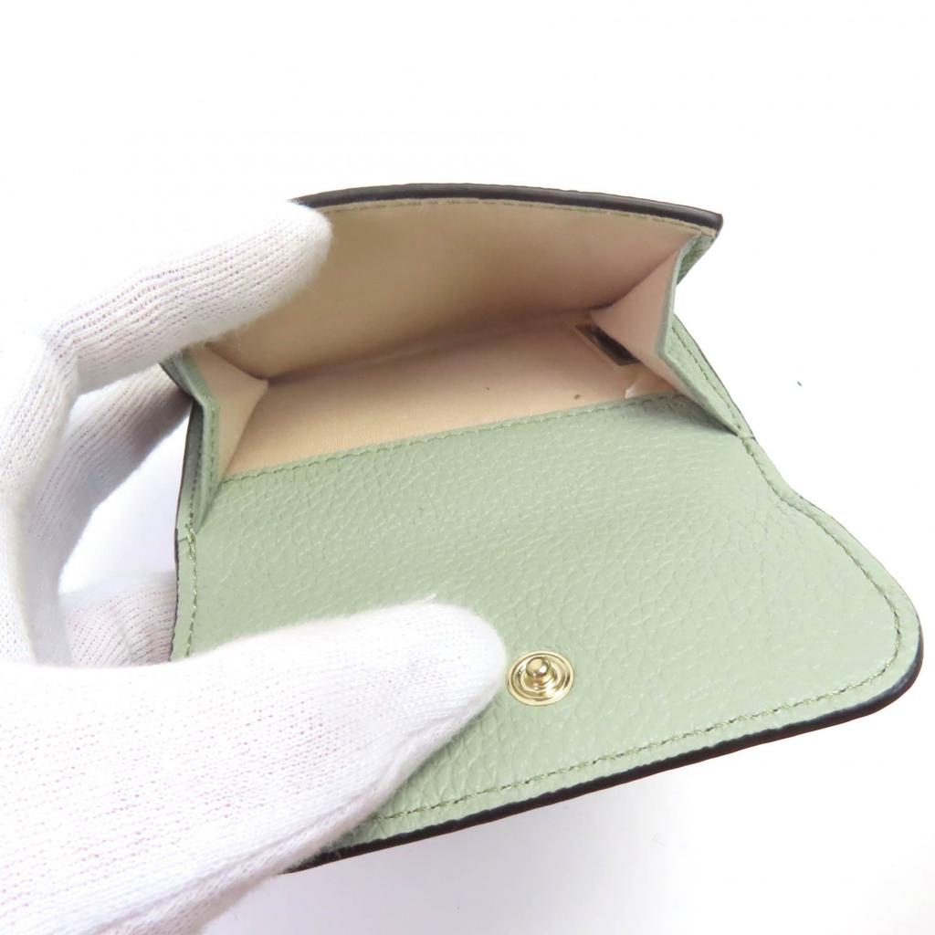 Chloe Dreifach-Geldbörse ALPHABET MINI TRIFOLD Leder Damen A3689460 Gebraucht