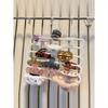 1/2/3 Hair Claw Hair Accessory Organizer Rack, Wall Mounted Large Capacity Multi-Layer Dorm Hair Clips and Headbands Storage Holder