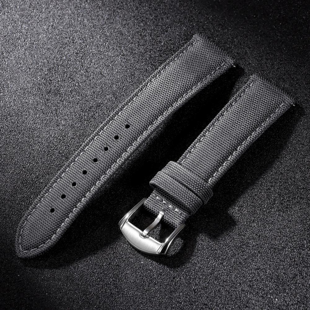 20mm 22mm Prawdziwe Nylonowe Paski do Zegarków Omega Blancpain Seiko Casio Divers Męskie Damskie Paski do Zegarków z Szybkim Mocowaniem