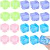 5 Stück Eiswürfel Squishy Stressbälle, Sensorische Fidget Spielzeuge für Kinder Autismus Angst, Großpackung Geburtstags Klassenzimmer Preis Geschenk
