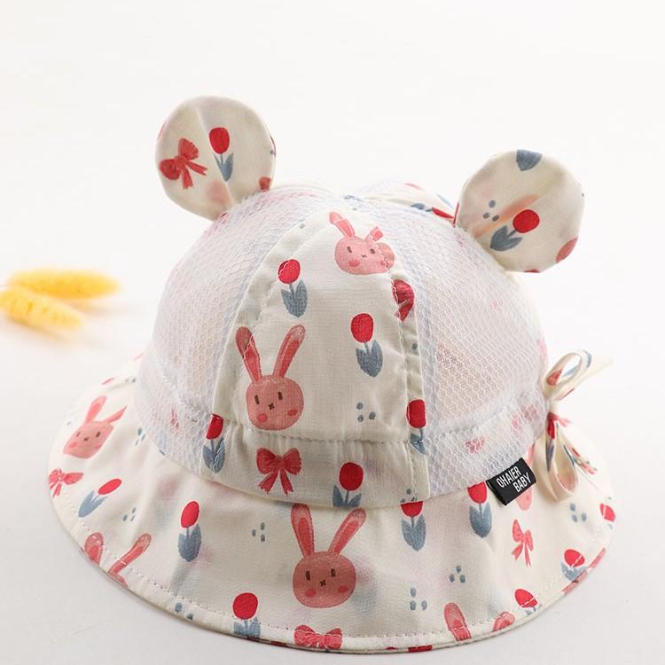 Summer Baby Mesh Breathable Sun Hat Unisex Infant UV Protection Fisherman Cap Lightweight Kids Beach Bucket Hat