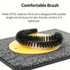 Arch Design Scratcher & Grooming Station | Heavy-Duty Nylon Brushes, Scratching Post & Massager for Indoor Cats, Soft Cushioned Surface