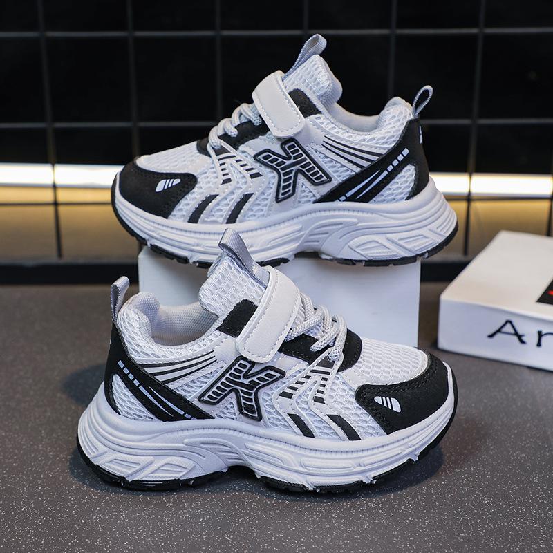 Boys' Sports Shoes 2025 Spring and Autumn New Children's Mesh Breathable Boys' Running Shoes Girls' Casual Shoes Non-slip