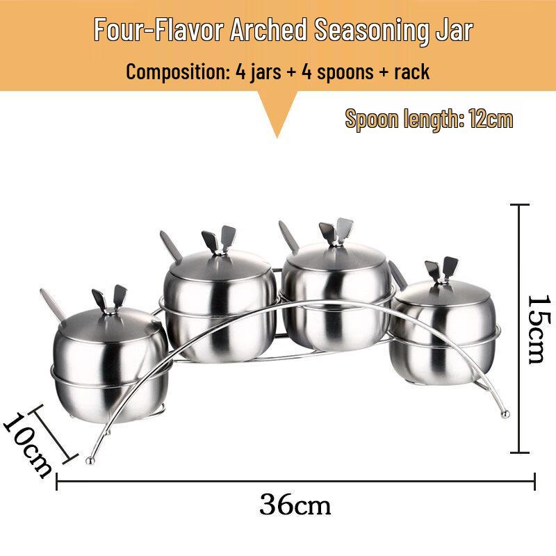 Stainless Steel Seasoning Jar Set