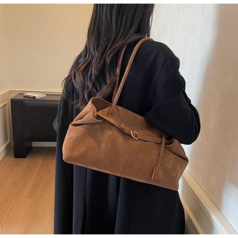 Retro Bag Women's Large-capacity New Autumn and Winter Casual Shoulder Underarm Bag Textured Commuter Tote Bag