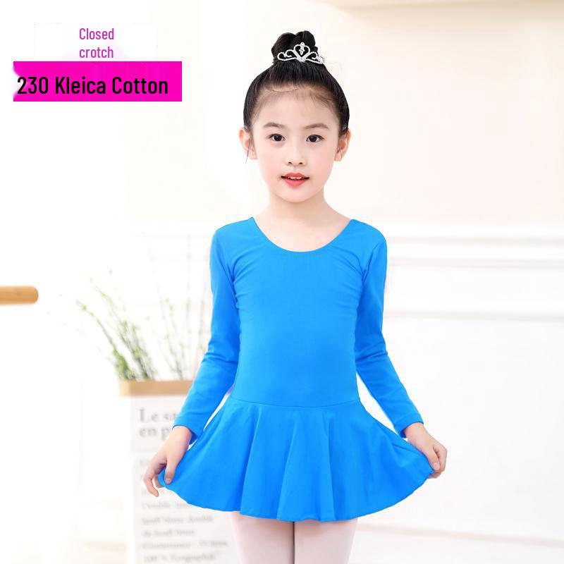 

Детский хлопковый купальник с длинным рукавом Dance Color Moon для латиноамериканских и народных танцев. L 110 cm