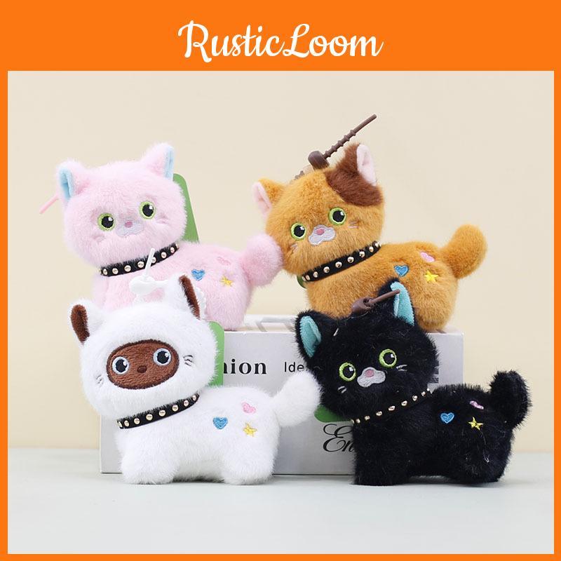 Little Cat Cute Keychain Cartoon Girl Backpack Decorative Pendant Gift Doll