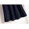 DIMANAF 2026 Summer Plus Size Women Skirts Elastic Waist Denim Blue Oversize Casual Lady Long Skirts Cotton Solid