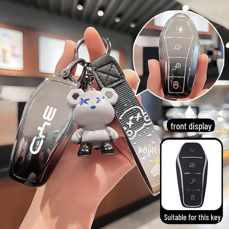 Compatible with BYD Key Covers: Song, Qin, L, Yuan PLUS, Dolphin, Han EV, Tang Pro, Seagull, Destroyer 05, Seal.