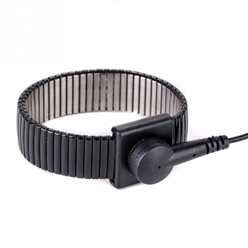 Black Ground Discharge Wrist Electricity Bracelet ESD Anti Static Wrist Strap Band