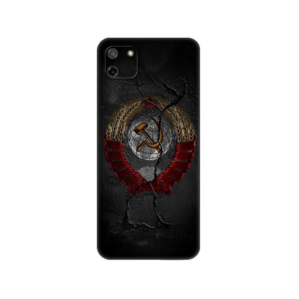 

Черный чехол из ТПУ для OPPO Realme 8i C25 C25S C11 2020 2021 C20 C21 C21Y C25Y задняя крышка Винтаж СССР CCCP Realme C25 C25S