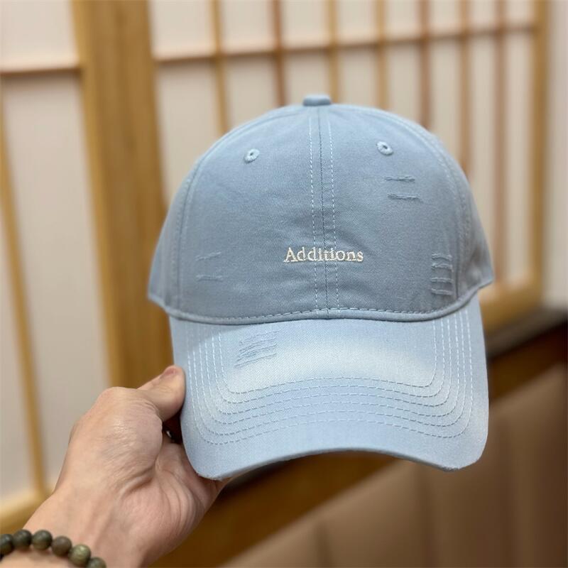 Spring And Summer Letter Embroidery Baseball Cap Children Washed Soft Top Cap Men'S Versatile Sunshade Sunscreen Cap