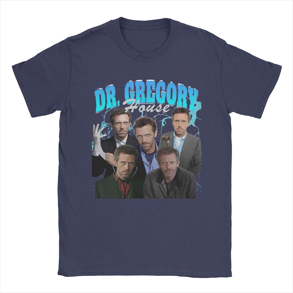 Men's House M.D. Dr Gregory House T Shirt TV Series 100% Cotton Clothes Funny Short Sleeve Round Neck Tees Plus Size T-Shirt