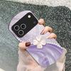 Pink Four-leaf Clovers For iPhone 17 16 15 14 Pro 13 Plus 12 Mini 11 Pro Max XR X S 7 8 6 Elliptical Tempered Glass Phone Case