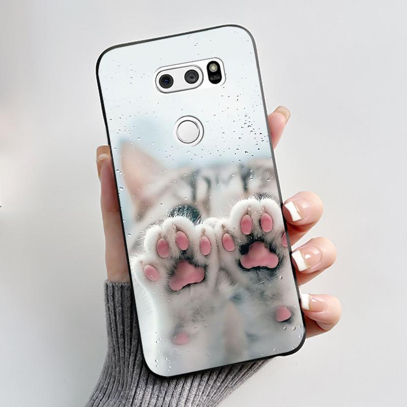 Casing For LG V30 V30+ V30S V30S+ V35 V35+ ThinQ Slim Soft Black Silicon Case Aesthetic Luxury Cute Cool Boys Girls Back Cover