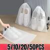 5/10/20/50PCS Shoe Storage Bag Travel Storage Shoe Bag Portable Home Drawstring Clothing Classification Packaging