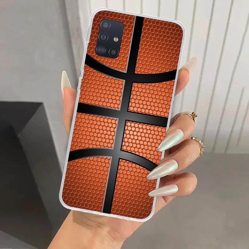 Basketball Basket Sports Phone Case for Samsung Galaxy A52 A32 A22 A12 A02S A50S A30S A10S Note 20 Ultra 10 Plus S10 A31 A20 A71