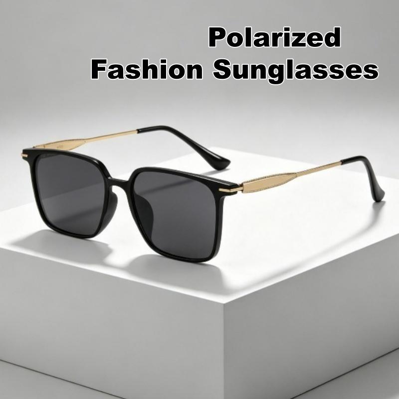 Stylish Square-Frame Polarized Sunglasses High-Quality Metal-Frame Outdoor UV400 Sun Glasses Classic Driving Shades Men Goggles