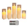 Flameless LED Candles with Remote Control Battery Operated Flickering Fake Pillar Candles Electric Warm Light for Wedding Holiday Home Decor