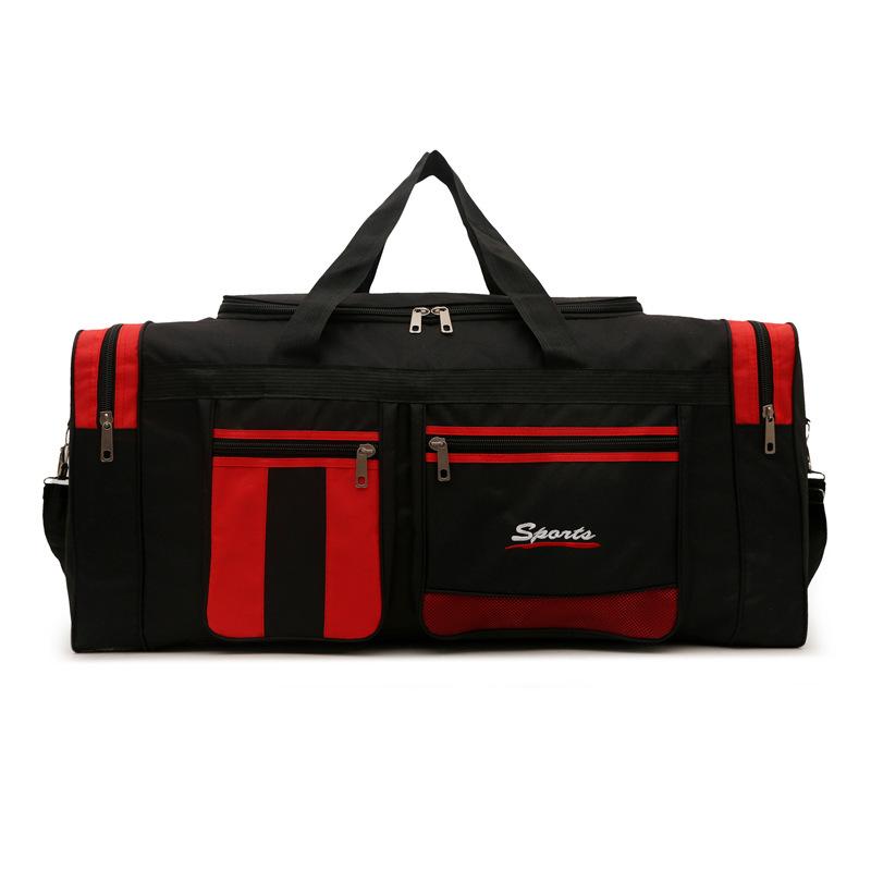 Инструменты Большая вместимость Много карманов Дорожная сумка Сумка для хранения Большая дорожная сумка Для улицы Для поездок на работу Классическая красный