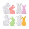 Rabbits Shaped Silicone Mould Heat Resistant Easy Cleaning Detailed Easters Candle Making Supplies