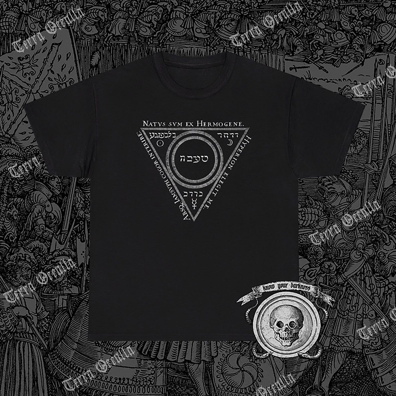 Clavis Shirt, Basil Valentine, Alchemy, Solve et Coagula, Hermetic XL