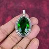 Chrome Diopside Handmade Gemstone Pendant, 925 Solid Sterling Silver Pendant, Unique Design Jewelry Pendant