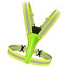 Led Reflective Running Vest Light with   Strap High Visibility Up to 300m Elastic Fabric for Adults Kids