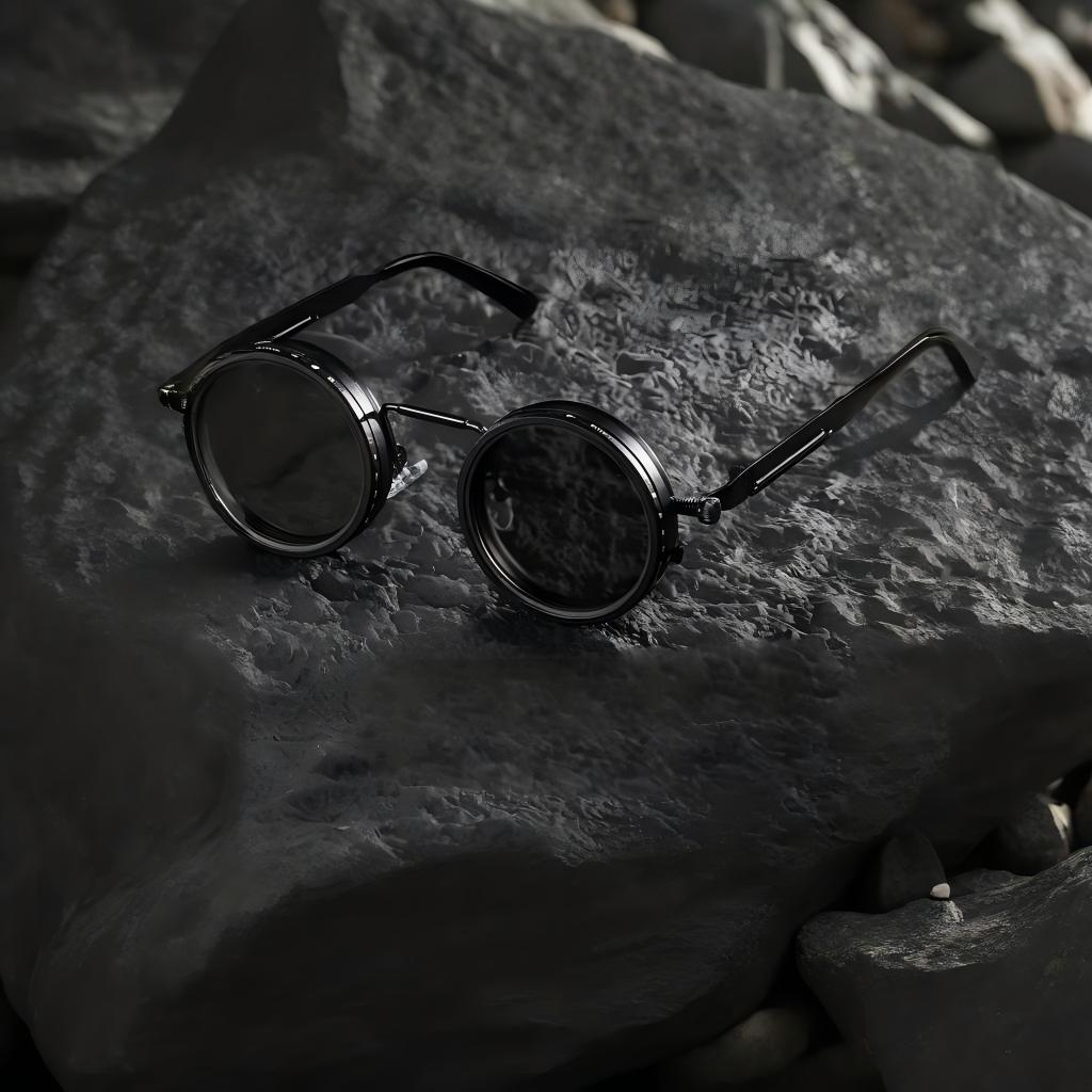 Fashion New Men's and Women's Nine Level Adjustable Dimmable Sunglasses Retro Polarized Sunglasses Steam Punk Style