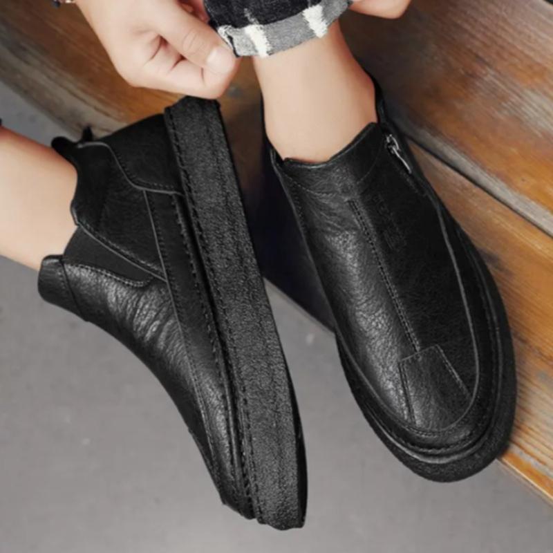 

Brown Men s Leather Shoes Platform Male Casual Shoe Thick Sole Classic Original on Sale Free Delivery Shipping Fashion 2025 Pu 39