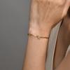 Fashion Jewelry CZ Stone Initial Bracelets for Women Girls, 26 Letters A-Z Adjustable Chic Dainty Stainless Steel Chain Bracelet