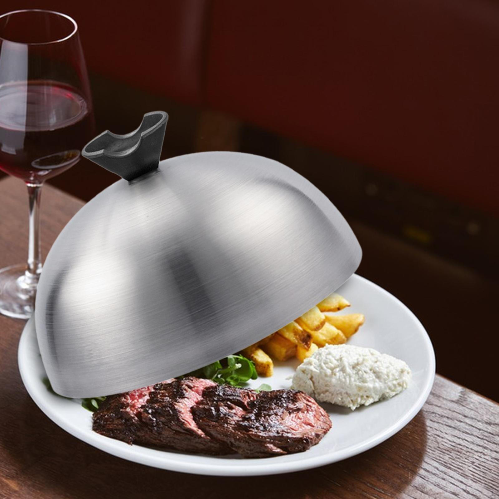 

Крышка для бургера для полива Практичная из нержавеющей стали Купол для жаровни для плавления сыра для теппаньяки 14cm