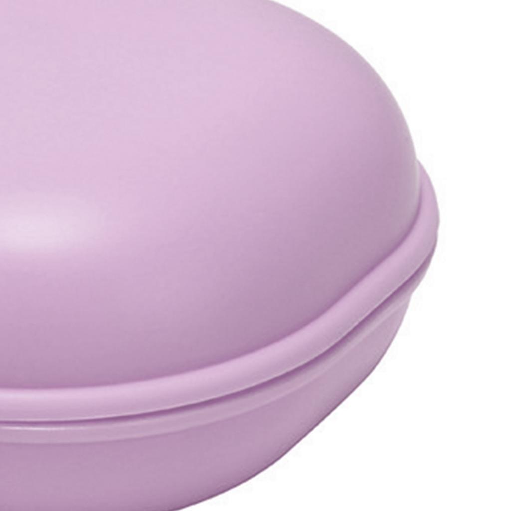 Soap Container Waterproof Portable Soap Rest PP Buckle Lid Soap Case for Travel Home Hotel Dormitory Purple