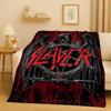 Neue Slayer Thrash Metal Rock Musik Band Zeichen Flanelldecke, Ultra Weiche Warme Plüschdecke für Zuhause Schlafzimmer Bett Sofa Abdeckung Geschenk