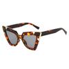 New Oversized Cat-Eye Sunglasses Women's INS Style Fashionable Diamond-Studded Shades Outdoor UV-Protective Eyeglasses