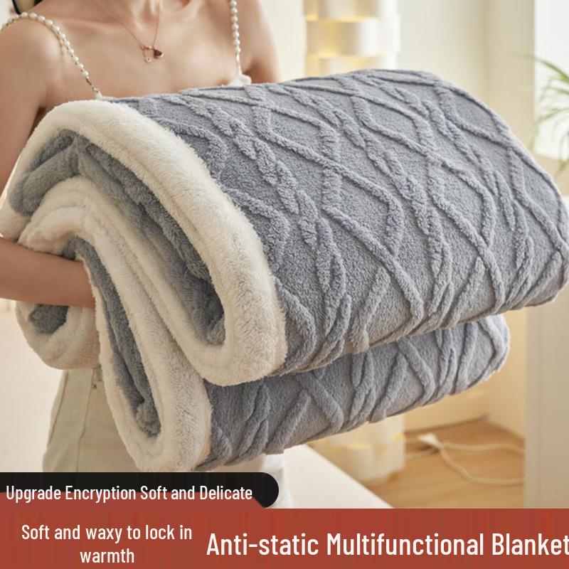 

Осенне-зимний плед из тафты и кораллового флиса для дивана или офиса Children 70x100cm (Random Color)