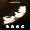 Solar Powered Outdoor Ground Lights 360 Degree Illumination Waterproof For Garden Pathway Patio Lawn Landscape Lighting