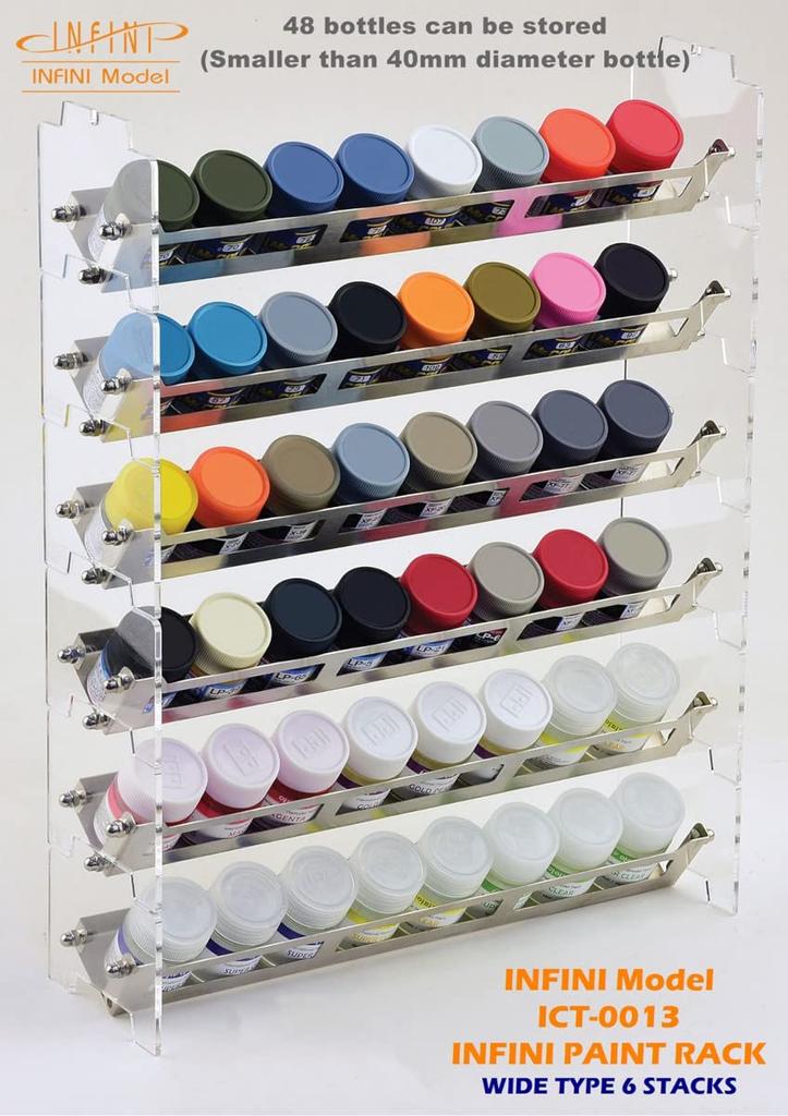 Infini Model Paint Wide ICT0013 Rack, 6-Tier,