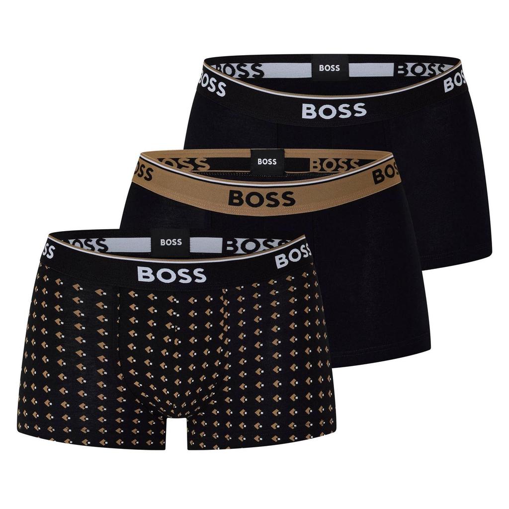 BOSS Mens Bodywear Logo Boxer Shorts (Pack of 3)