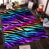 Colorful Zebra Stripes Pattern Carpet for Living Room or Bedroom Decor Suitable for use as an anti-slip for living room bedroom sofas