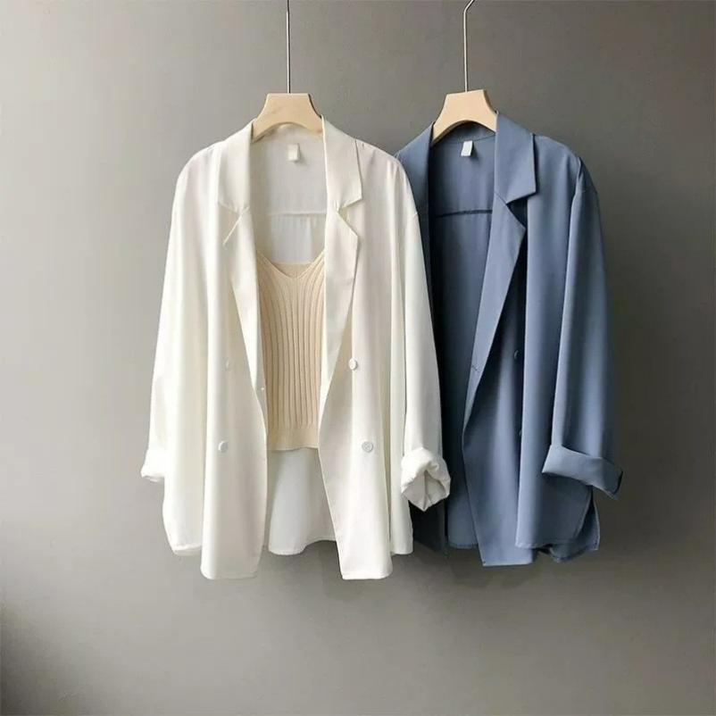 Anzugjacke Damen Frühling und Sommer Dünn Locker Sonnenschutz Kleiner Anzug