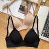 Women's Two Way Push Up Backless Bra Triangle Cup Invisible Seamless Wire Free Beautiful Back Bra