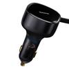 2in1 Car Charger 33W 2x USBC Enjoyment Black