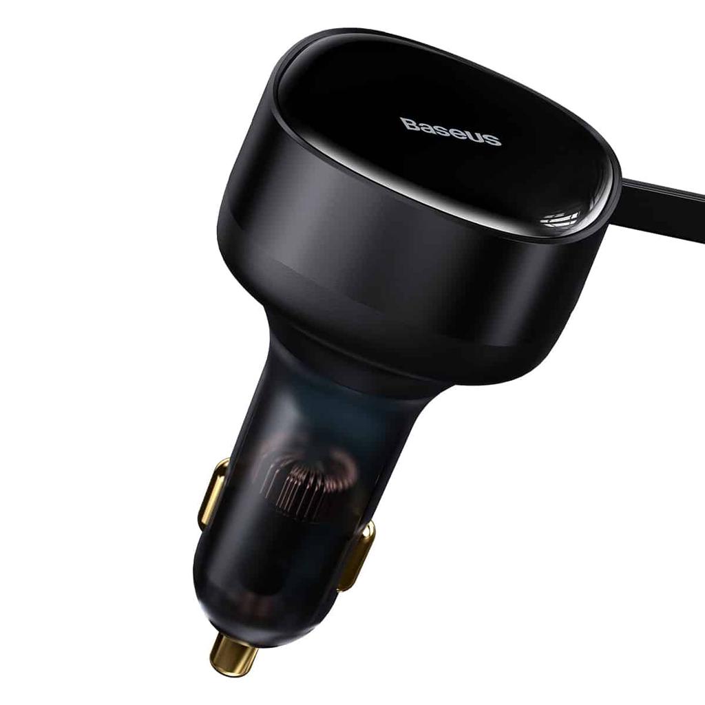 2in1 Car Charger 33W 2x USBC Enjoyment Black