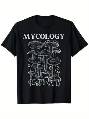 Wildpilze Goblincore Mykologie Pilze T-Shirt 100% Baumwolle Rundhals Kurzarm Sommer Lässig Unisex T-Shirt Streetwear