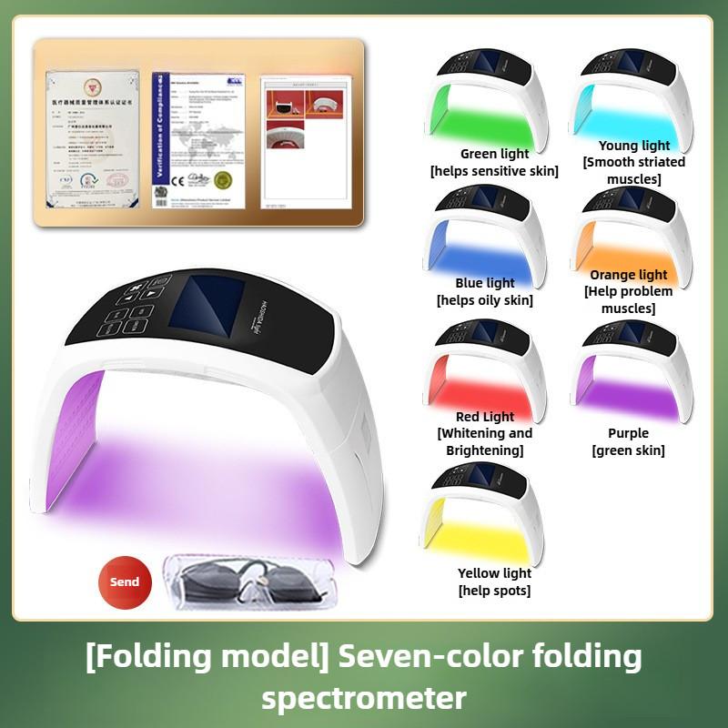 New Large Row Light Colorful Photon Rejuvenation Beauty Device LED Facial Whitening Skin Care Spectrometer
