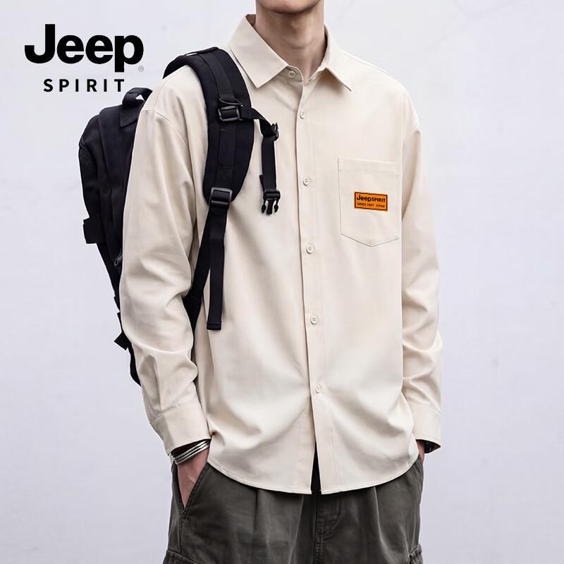 JEEP SPIRIT Men s Casual Long Sleeve Shirt M