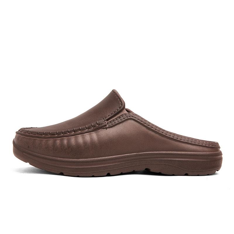 Large Size Men's Chef Shoes Non-slip, Waterproof and Oil-proof Kitchen Half Slippers, Light and Breathable EVA Sandals