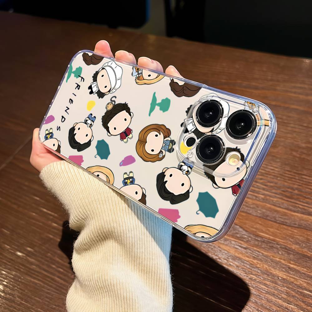 Friends TV Show Phone Case For IPhone 17 16 15 14 13 12 11 Pro Max Mini 16E Shockproof Non-Slip Soft Clear Cover